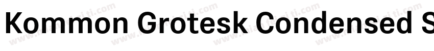 Kommon Grotesk Condensed SemiBold字体转换